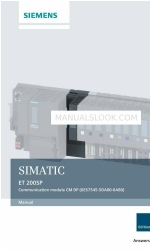 Siemens SIMATIC ET 200SP Manuel