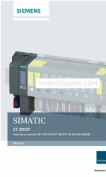 Siemens SIMATIC ET 200SP Manuel