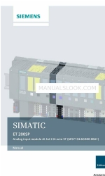 Siemens SIMATIC ET 200SP Manuel