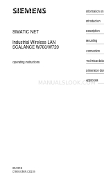 Siemens SIMATIC NET SCALANCE W760 Manual de Instruções