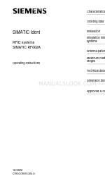 Siemens SIMATIC RF662A Operating Instructions Manual