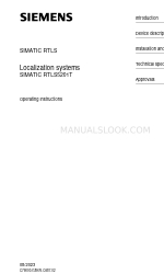 Siemens SIMATIC RTLS Manual de Instruções