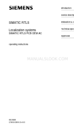 Siemens SIMATIC RTLS PCB OEM AC Instrukcja obsługi