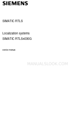 Siemens SIMATIC RTLS Series Руководство по эксплуатации устройства