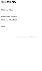 Siemens SIMATIC RTLS4060T Manuel