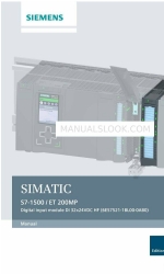 Siemens Simatic S7-1500 Manuale