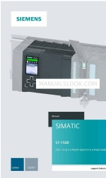 Siemens Simatic S7-1500 Manuale