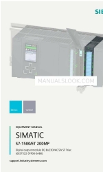 Siemens Simatic S7-1500 Manuale dell'apparecchiatura