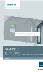 Siemens Simatic S7-1500 Manuale