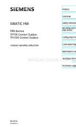 Siemens SIMATIC TP700 Comfort Outdoor 간결한 사용 설명서