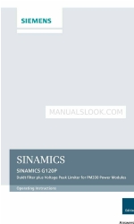 Siemens SINAMICS G120P Manual de instrucciones