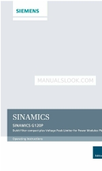 Siemens SINAMICS G120P Manual de instrucciones