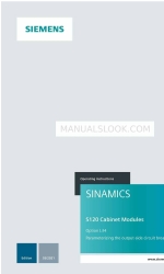 Siemens SINAMICS S120 Operating Instructions Manual