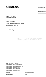 Siemens SINUMERIK 810D Посібник з введення в експлуатацію