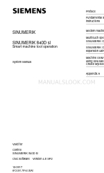 Siemens SINUMERIK 840D sl Sistem Kılavuzu