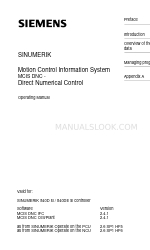 Siemens SINUMERIK 840DE SL Manual de instruções