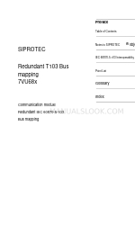 Siemens SIPROTEC T103 Manual