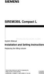 Siemens SIREMOBIL Compact L Manual de instruções de instalação e configuração