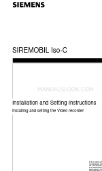 Siemens SIREMOBIL Iso-C Instruções de instalação e configuração