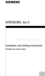 Siemens SIREMOBIL Iso-C Manual de instruções de instalação e configuração