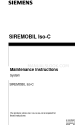 Siemens SIREMOBIL Iso-C Instruções de manutenção