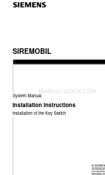 Siemens SIREMOBIL Iso-C Manual de instruções de instalação