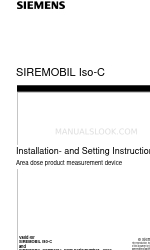 Siemens SIREMOBIL Iso-C SP Manual de instruções de instalação e configuração