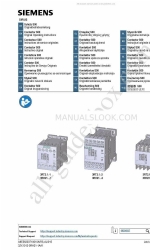 Siemens SIRIUS 3RH21 Series Instruções de funcionamento originais