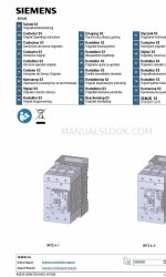 Siemens SIRIUS 3RT2.4 3 Series 원본 사용 설명서