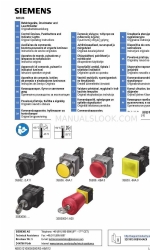 Siemens SIRIUS 3SB3000 Series Istruzioni per l'uso originali