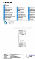 Siemens SIRIUS 3TK2810-1BA4 Series Kullanım Talimatları Kılavuzu