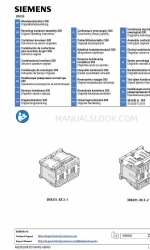 Siemens SIRIUS S00 Originele gebruiksaanwijzing