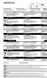 Siemens SIVACON 8PS BD2 Series Manual de instrucciones de instalación