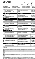 Siemens SIVACON 8PS BD2 Series Manual de instrucciones de instalación