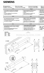 Siemens SIVACON 8PS LR Instrucciones de instalación