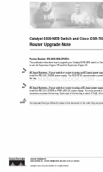 Cisco WS-C6509 Upgrade Manual