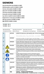 Siemens VL800 Operating Instructions Manual