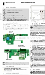 Siemens WZU-485E-MOD 取扱説明書