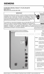 Siemens 25 Piezas de repuesto y manual de instrucciones