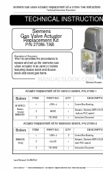 Siemens 27086-TAB Instructions techniques