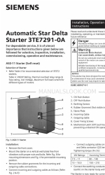 Siemens 3TE72910A.79 Handleiding voor installatie, bediening en onderhoud