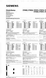 Siemens 3TW12 Gebruiksaanwijzing