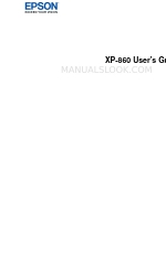 Epson XP-860 Gebruikershandleiding