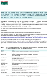 Cisco WS-P4603-2PSU Tamamlayıcı Kılavuz