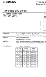 Siemens 599-01135 Technical Instructions