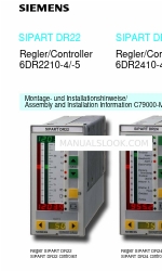 Siemens 6DR2210-4 Assembly And Installation Information