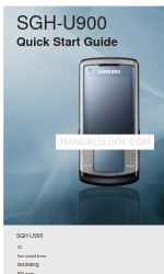 Samsung U900 - SGH Soul Cell Phone Schnellstart-Handbuch