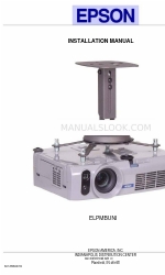 Epson 1710C - PowerLite XGA LCD Projector Installationshandbuch