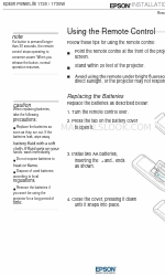 Epson 1730W - PowerLite WXGA LCD Projector Manuale di installazione