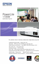Epson 1735W - PowerLite WXGA LCD Projector Folleto y especificaciones